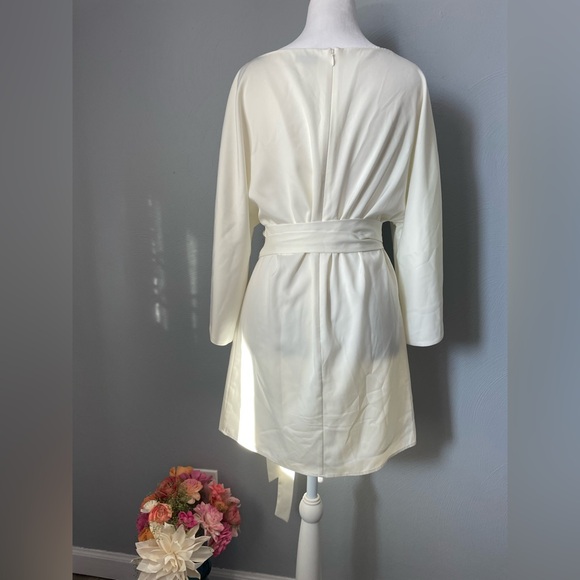 NBD Maika Dress White - Revolve Wide Sleeve Mini - Picture 5 of 10